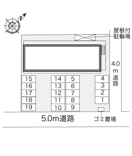 ★手数料０円★岡崎市富永町　月極駐車場（LP）